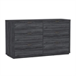 Evelyn Modern 2-Piece Dresser and Nightstand in Charcoal Gray