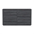 Evelyn Modern 2-Piece Dresser and Nightstand in Charcoal Gray
