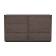 Evelyn Modern 2-Piece Dresser and Nightstand in Brown