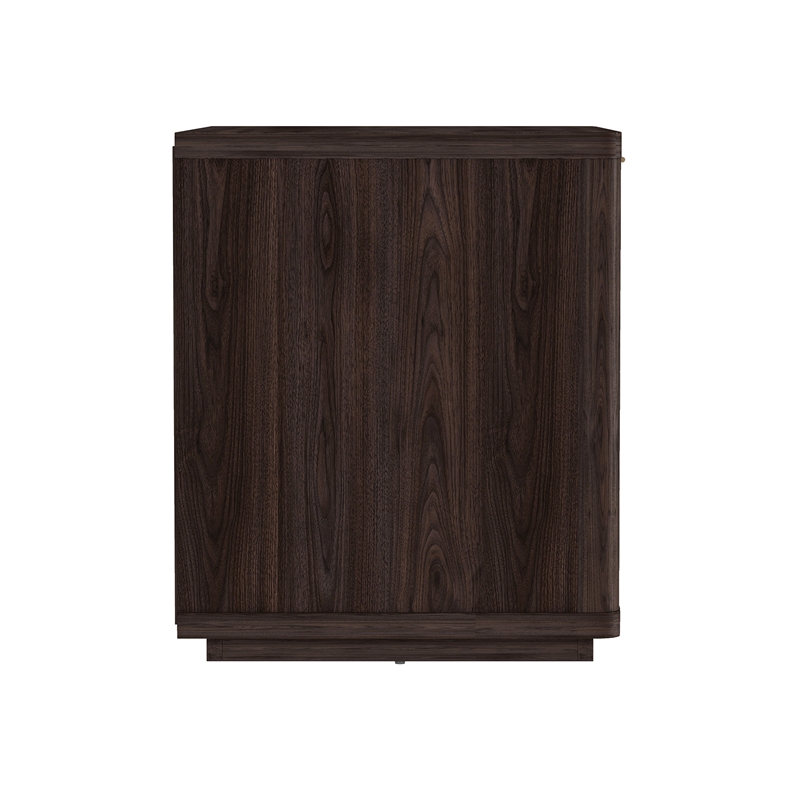 Evelyn Modern 2-Piece Dresser and Nightstand in Brown
