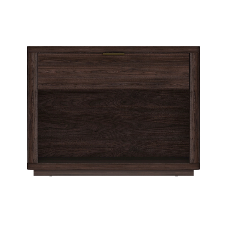 Evelyn Modern 2-Piece Dresser and Nightstand in Brown