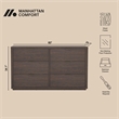 Evelyn Modern 2-Piece Dresser and Nightstand in Brown