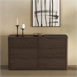 Evelyn Modern 2-Piece Dresser and Nightstand in Brown