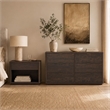 Evelyn Modern 2-Piece Dresser and Nightstand in Brown