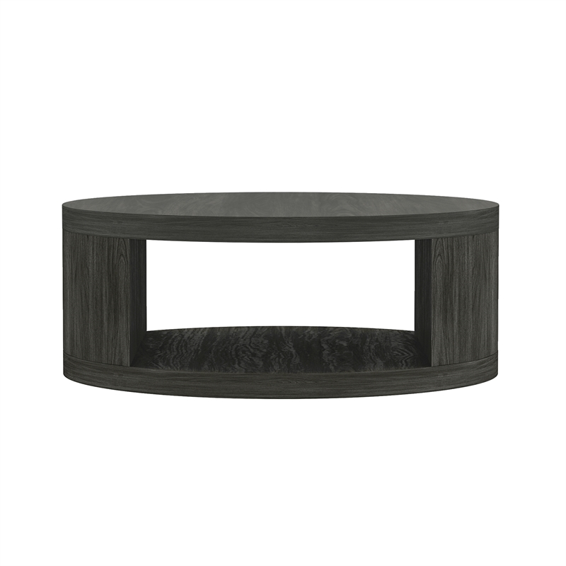 Alure Contemporary 2-Piece Coffee Table & End Table Set in Charcoal