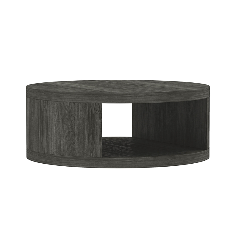 Alure Contemporary 2-Piece Coffee Table & End Table Set in Charcoal
