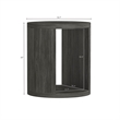 Alure Contemporary 2-Piece Coffee Table & End Table Set in Charcoal