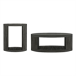 Alure Contemporary 2-Piece Coffee Table & End Table Set in Charcoal