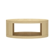 Alure Contemporary 2-Piece Coffee Table & End Table Set in Natural Oak