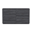Evelyn Modern 2-Piece Dresser and Nightstand in Charcoal Gray