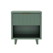 Elara Contemporary 2-Piece Dresser and Nightstand in Sage Green