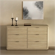 Evelyn Modern 2-Piece Dresser and Nightstand in Natural