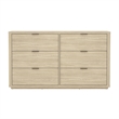 Evelyn Modern 2-Piece Dresser and Nightstand in Natural