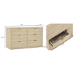 Evelyn Modern 2-Piece Dresser and Nightstand in Natural