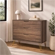Avira Mid-Century Modern 2-Piece Dresser and Nightstand in Brown
