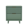 Elara Contemporary 2-Piece Dresser and Nightstand in Sage Green