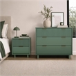 Elara Contemporary 2-Piece Dresser and Nightstand in Sage Green