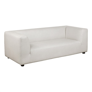 Lukas Contemporary Modern 89&quot Upholstered Sofa in Cream