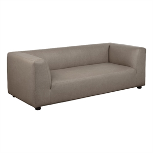 Lukas Contemporary Modern 89&quot Upholstered Sofa in Taupe