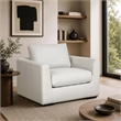 Cleo Contemporary Upholstered Accent Chair in Cream