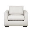 Cleo Contemporary Upholstered Accent Chair in Cream