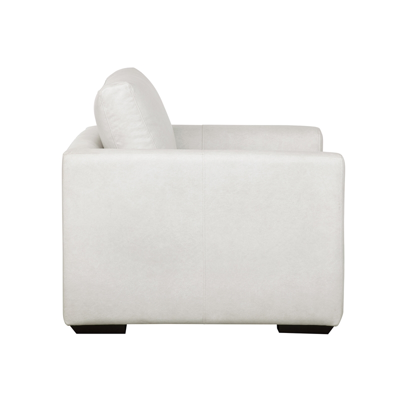 Cleo Contemporary Upholstered Accent Chair in Cream