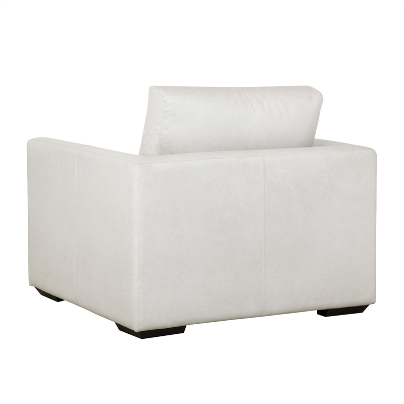 Cleo Contemporary Upholstered Accent Chair in Cream