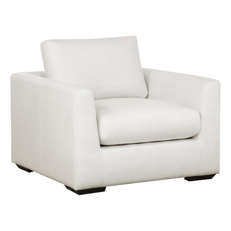 Cleo Contemporary Upholstered Accent Chair in Cream