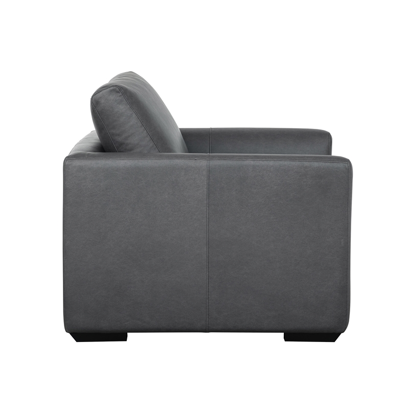 Cleo Contemporary Upholstered Accent Chair in Pewter