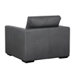 Cleo Contemporary Upholstered Accent Chair in Pewter