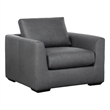 Cleo Contemporary Upholstered Accent Chair in Pewter