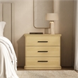 Clifford Traditional 3-Piece Dresser and Nightstand in Natural Oak