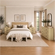 Clifford Traditional 3-Piece Dresser and Nightstand in Natural Oak