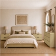 Grace Modern 3-Piece Dresser and Nightstand in Natural Oak and Black