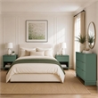 Elara Contemporary 3-Piece Dresser and Nightstand in Sage Green
