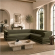 Royal Contemporary Modern 2-Piece Sectional in Green