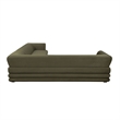 Royal Contemporary Modern 2-Piece Sectional in Green