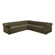 Royal Contemporary Modern 2-Piece Sectional in Green