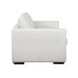 Cleo Contemporary Upholstered Loveseat in Cream