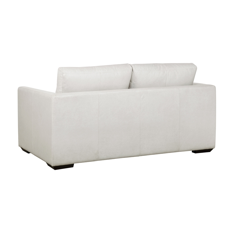 Cleo Contemporary Upholstered Loveseat in Cream