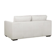 Cleo Contemporary Upholstered Loveseat in Cream