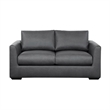 Cleo Contemporary Upholstered Loveseat in Pewter
