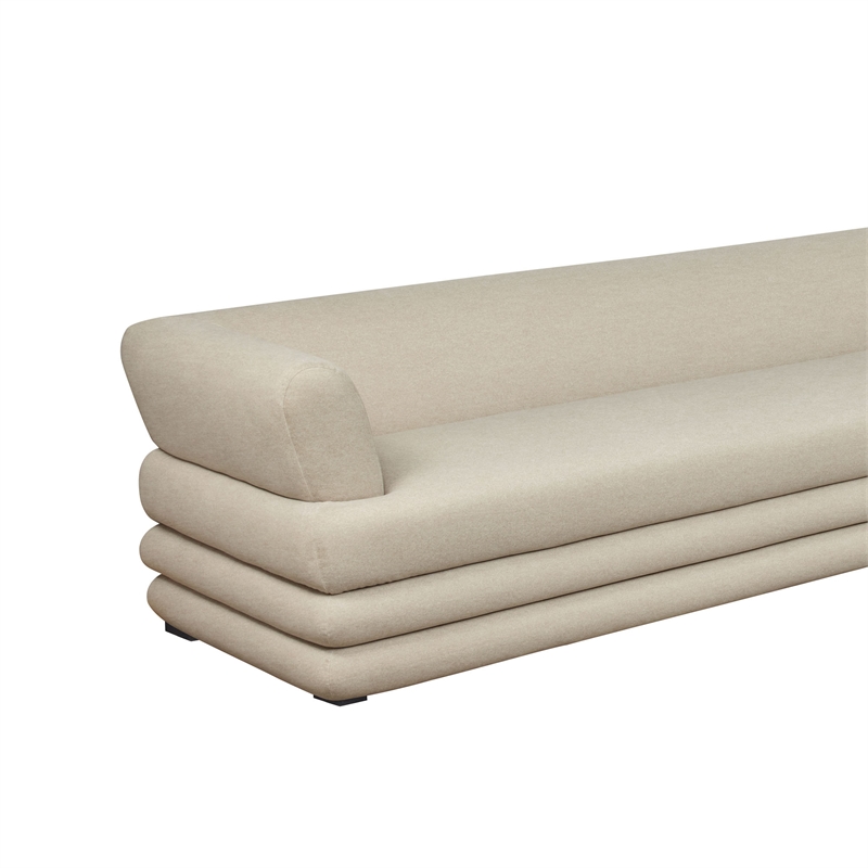 Royal Contemporary Modern 2-Piece Sectional in Natural