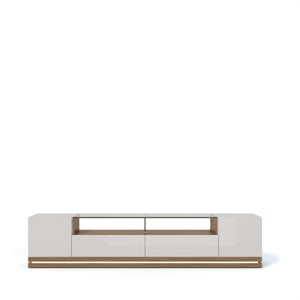 Vanderbilt Wood 85&quot TV Stand in Maple Cream & Off White