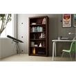 Manhattan Comfort Olinda Series 1.0 Modern 5-Shelf Wood Bookcase in White