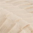 Ashley Furniture Mendez Acrylic Solid Pleated Textured Throw Blanket in Sand
