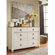 Ashley Furniture Willowton 6 Drawer Double Dresser in Whitewash