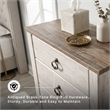 Ashley Furniture Willowton Wood 5 Drawer Chest in White Finish