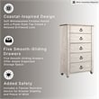 Ashley Furniture Willowton Wood 5 Drawer Chest in White Finish