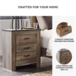 Signature Design by Ashley Trinell 2 Drawer Wood Night Stand in Brown